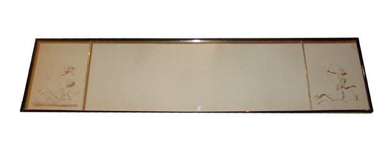 Specchio Vintage Tripartito cornice nera del XX Secolo Opera originale e disponibile - Robertaebasta® Art Gallery opere d’arte esclusive.